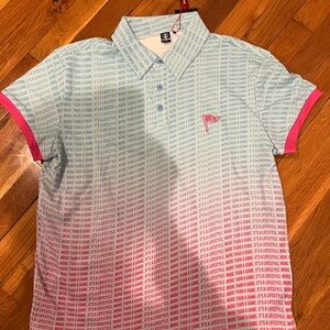 Stylish Kids Polo Shirt - Blue and Pink